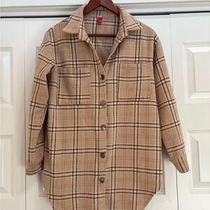Ladies plaid shacket